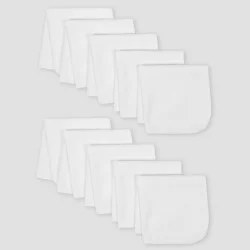 Gerber Baby Cotton Washcloths - White