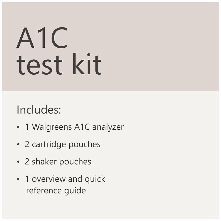 slide 3 of 5, Walgreens At Home A1C Test Kit, 1 ct