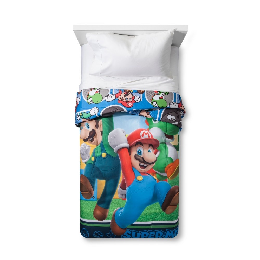 slide 2 of 4, Nintendo Mario Twin Comforter, 1 ct