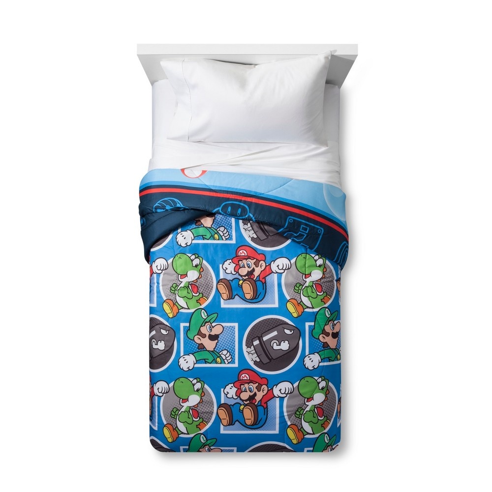 slide 3 of 4, Nintendo Mario Twin Comforter, 1 ct