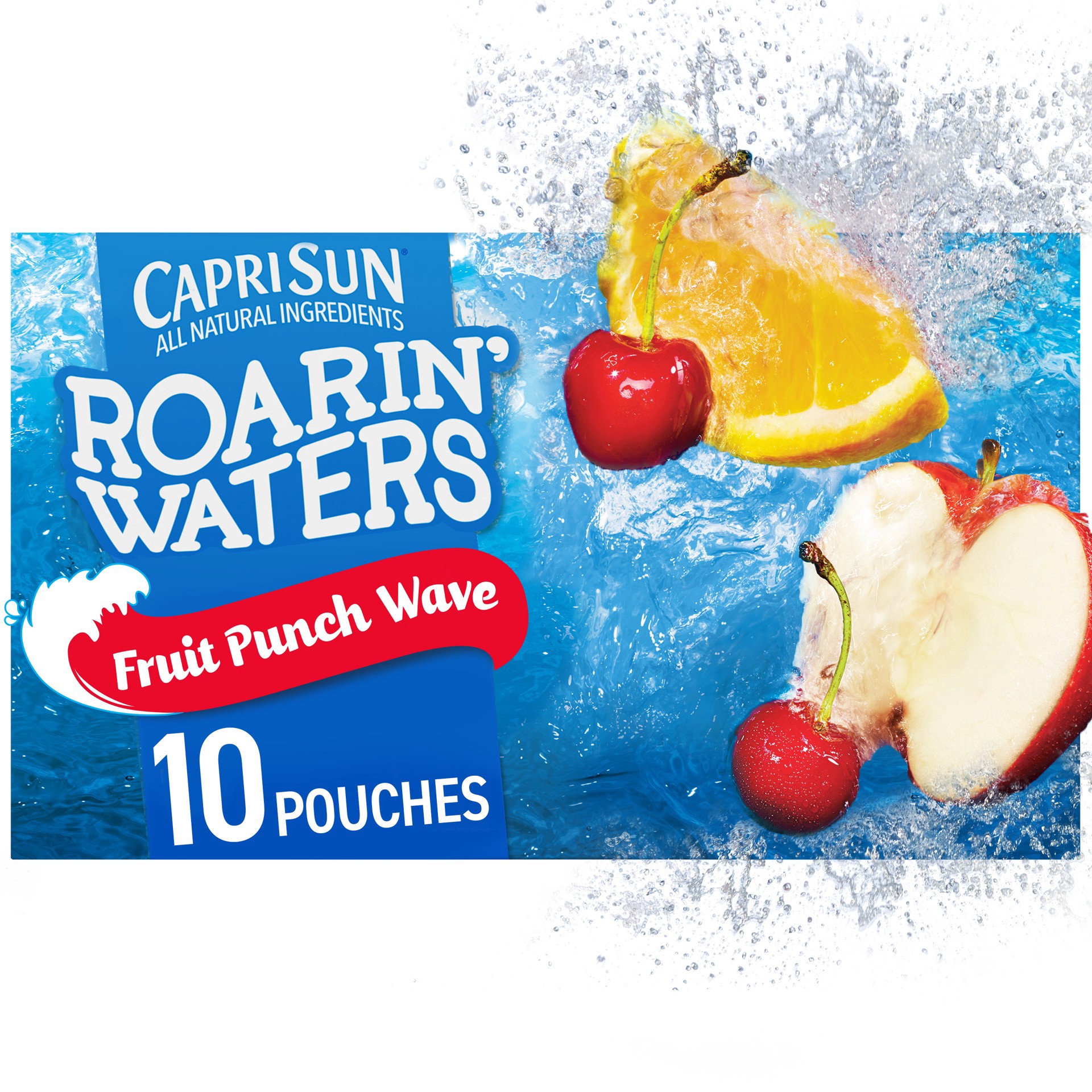 slide 1 of 5, Capri Sun Roaring Waters Fruit Punch Wave Fruit Juice Drink, 