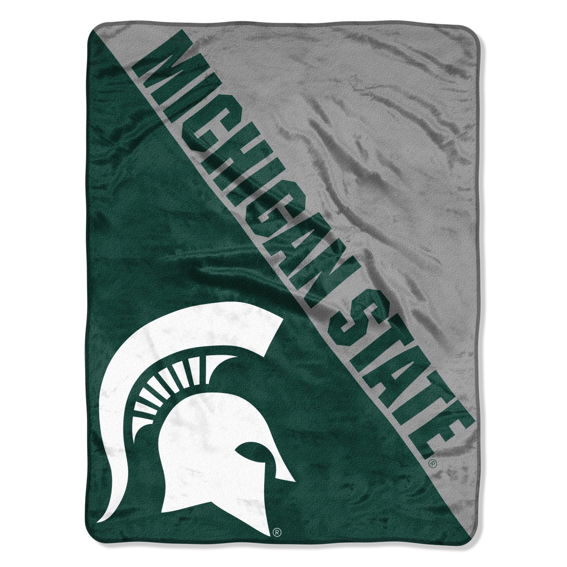 slide 1 of 4, NCAA Michigan State Spartans Micro Fleece Throw Blanket, 1 ct