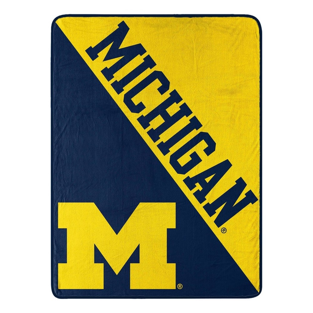 slide 2 of 4, NCAA Michigan Wolverines Micro Fleece Throw Blanket, 1 ct