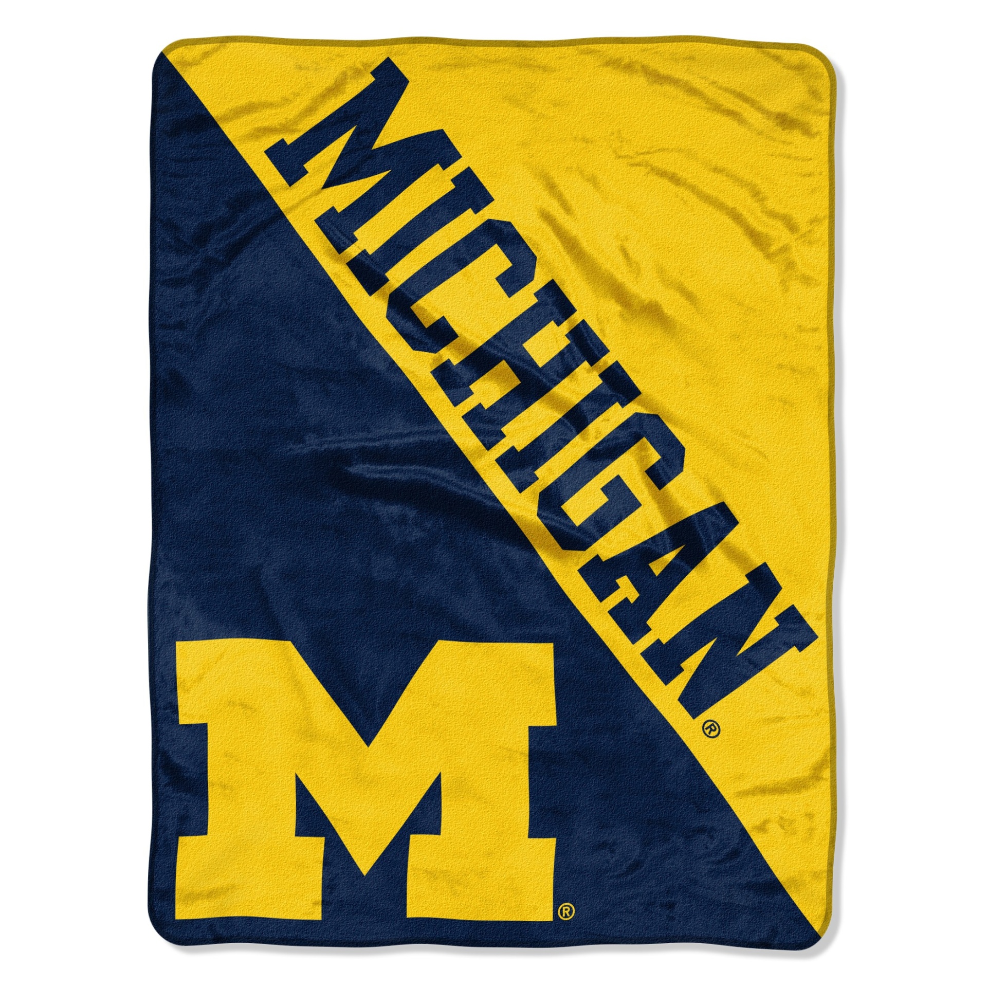 slide 1 of 4, NCAA Michigan Wolverines Micro Fleece Throw Blanket, 1 ct