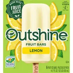 Outshine Lemon Fruit Ice Bars 6 ea