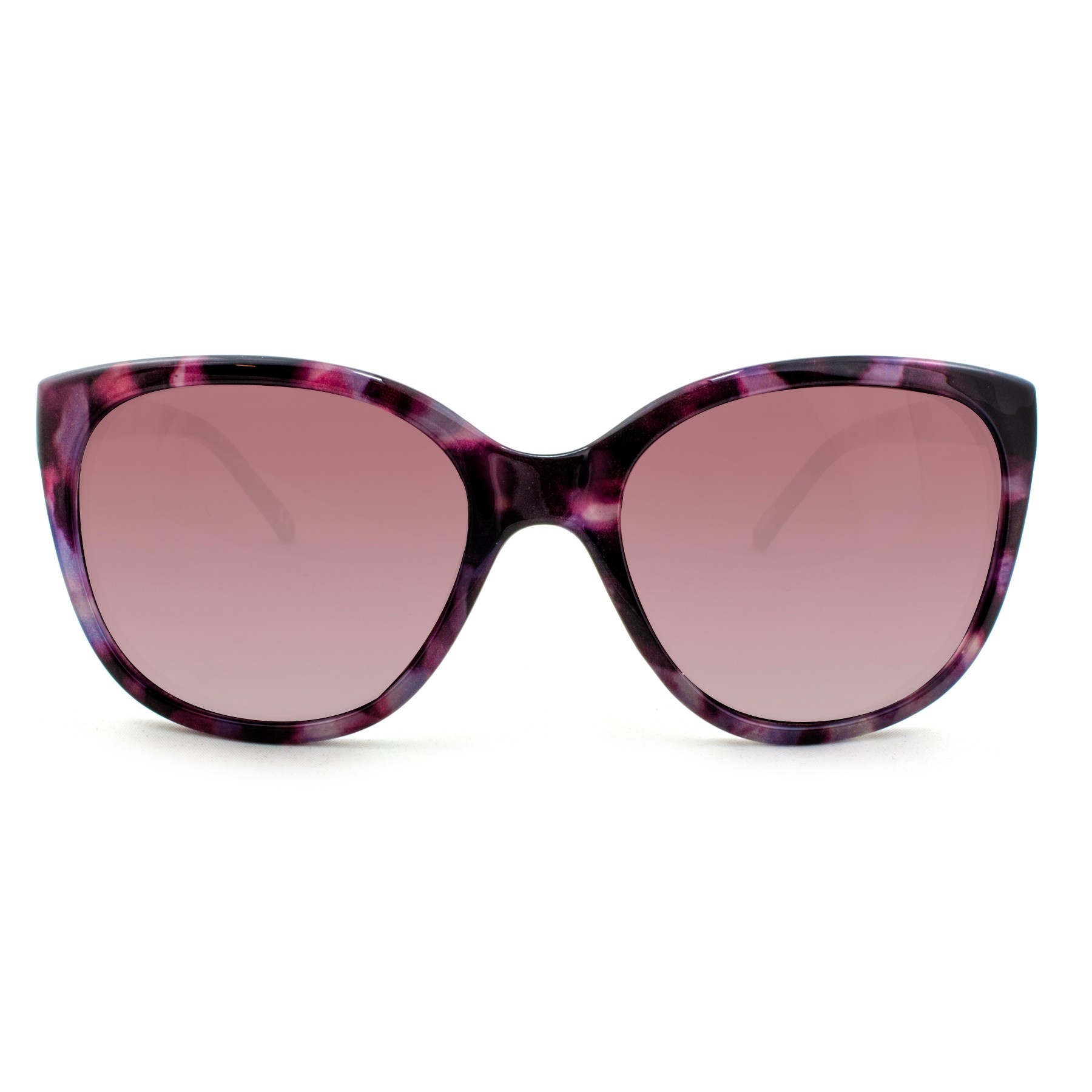 slide 1 of 3, Women's Tortoise Shell Print Square Sunglasses - A New Day Purple, 1 ct