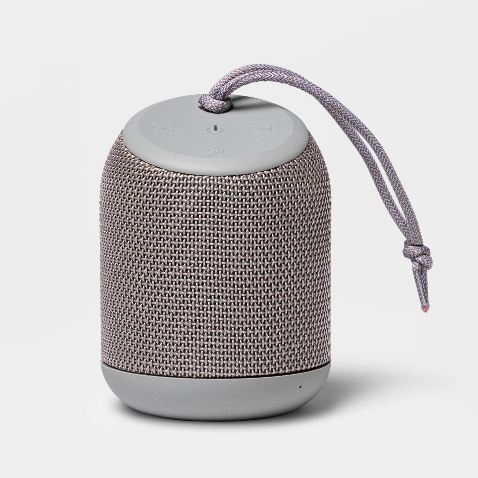 slide 1 of 3, heyday Cylinder Portable Bluetooth Speaker With Strap - Gray, 1 ct