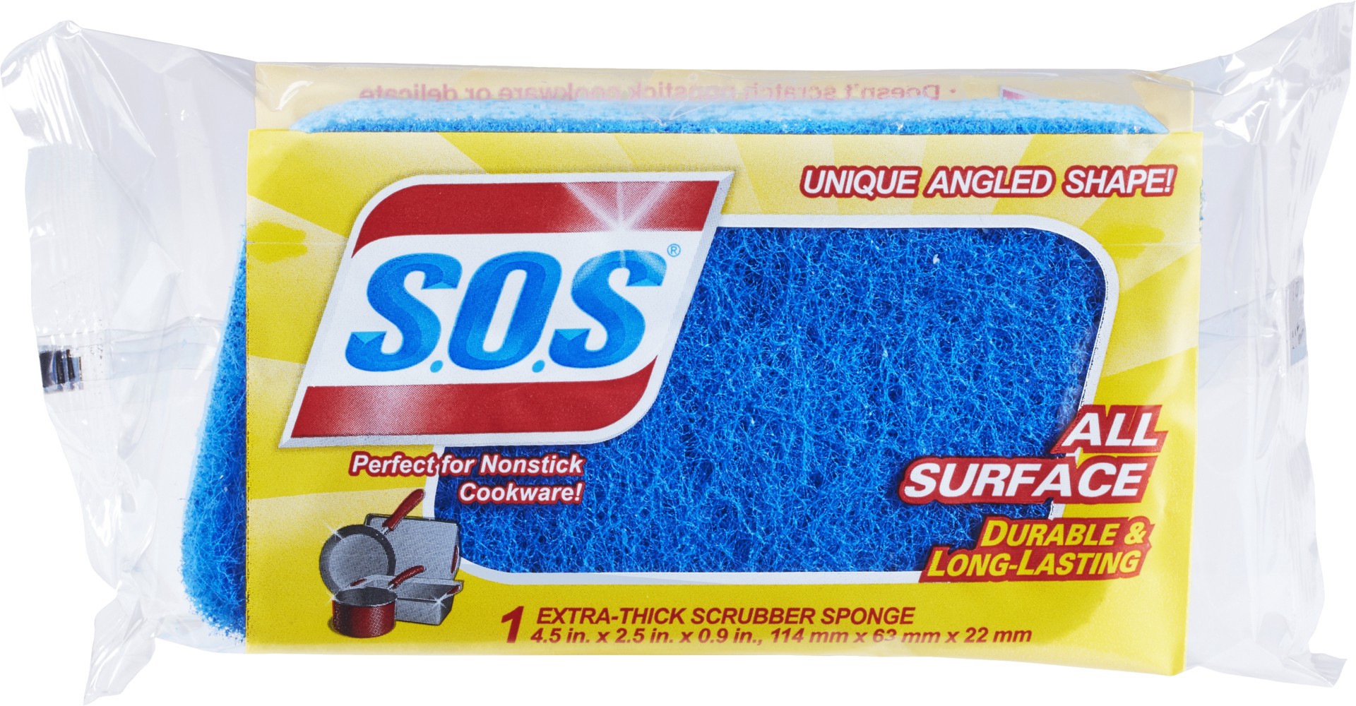 slide 1 of 4, S.O.S. Scrubber Sponge 1 ea, 1 ct
