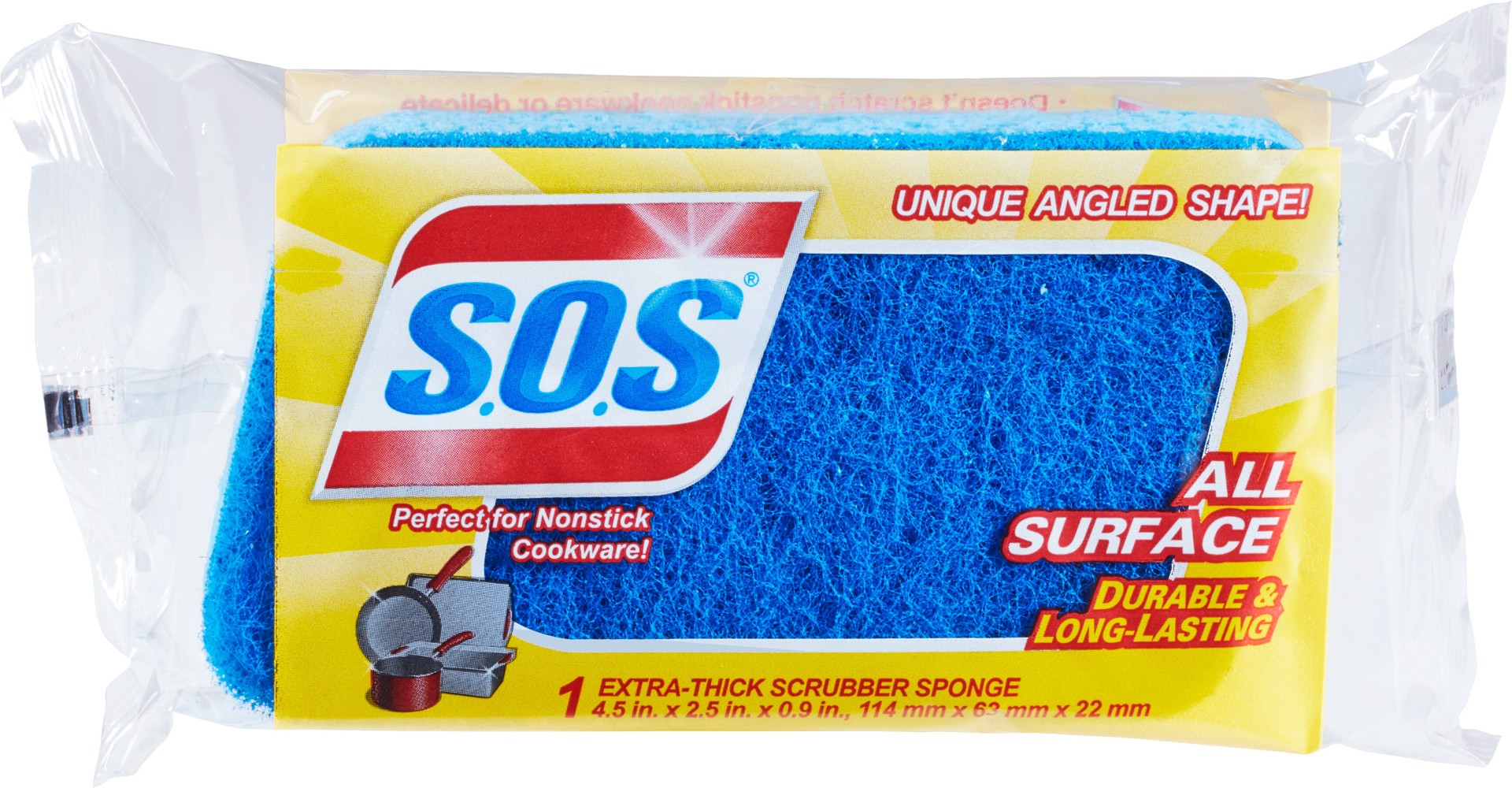 slide 1 of 4, S.O.S. Scrubber Sponge 1 ea, 1 ct