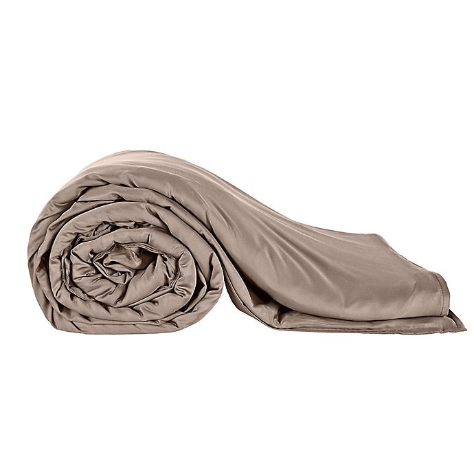 slide 6 of 11, Therapedic Small Weighted Cooling Blanket - Taupe, 12 lb