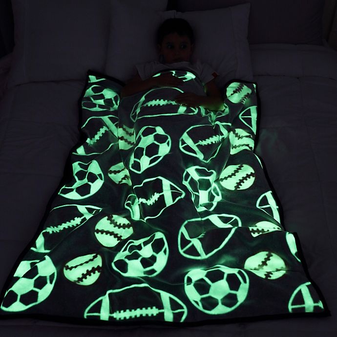 slide 7 of 9, Therapedic Glow-in-the-Dark Reversible Weighted Throw Blanket - Navy, 6 lb