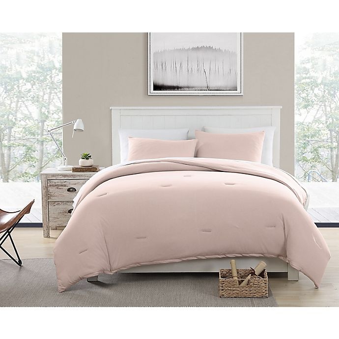 slide 3 of 4, Morgan Home Recycled T-Shirt Jersey Twin Comforter Set - Pink, 2 ct