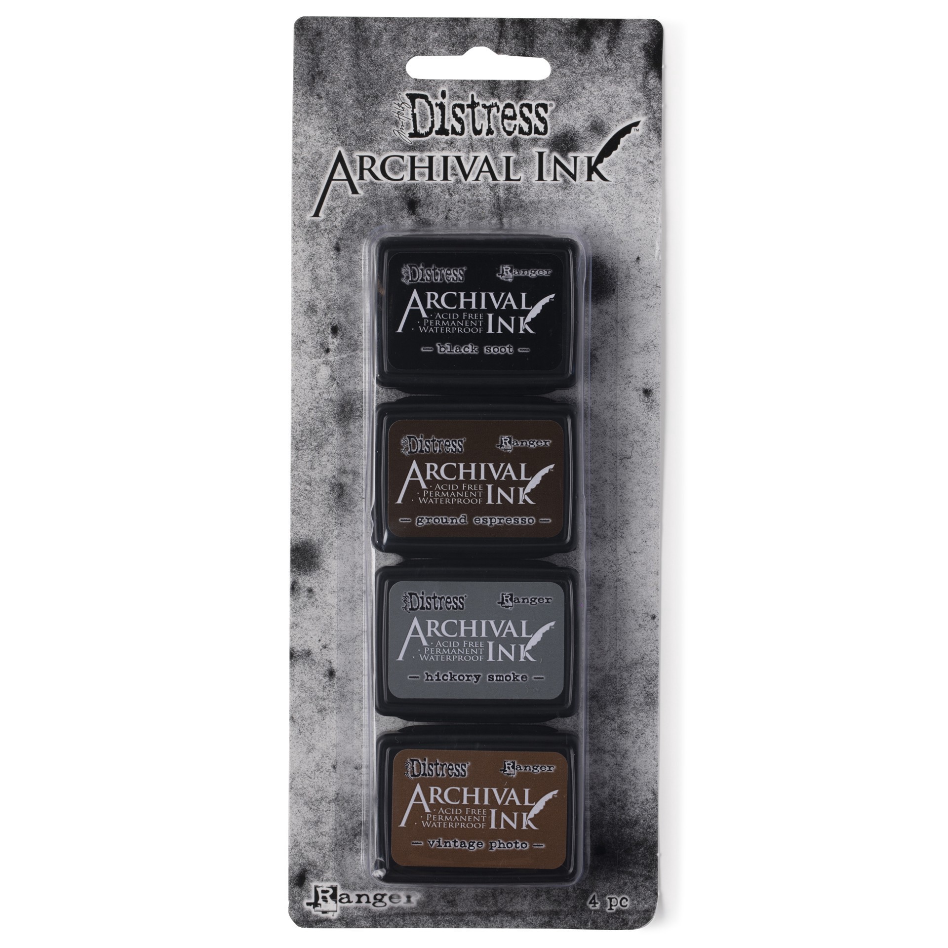 slide 2 of 5, Tim Holtz Distress Mini Archival Ink Pad, Kit 3, 1.25 in x 1.75 in