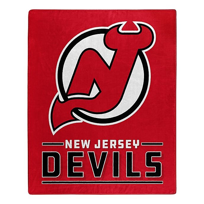 slide 1 of 1, NHL New Jersey Devils Super-Plush Raschel Throw Blanket, 1 ct