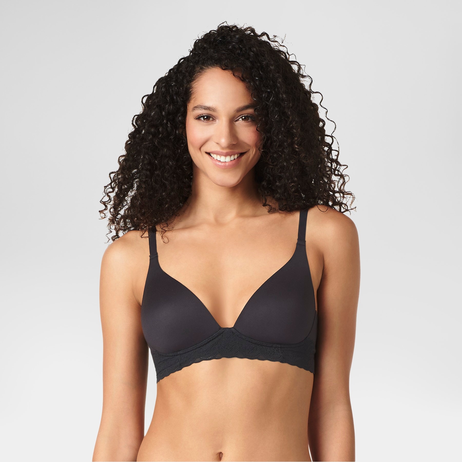 Simply Perfect by Warner's Women's Supersoft Wirefree Bra - Black 40C