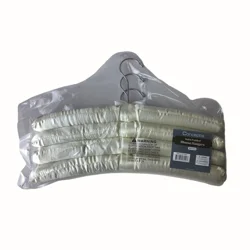 Whitmor Concepts Blouse Satin Padded Hangers 4 Ct-Ivory
