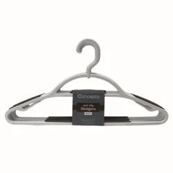 Whitmor Concepts Anti-Slip Hangers - White/Grey, 5 ct