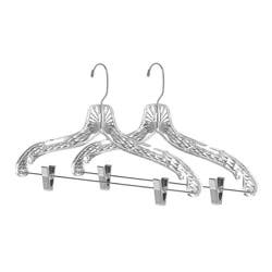 Whitmor Concepts 2pk Crystal Suit Hanger W/clip