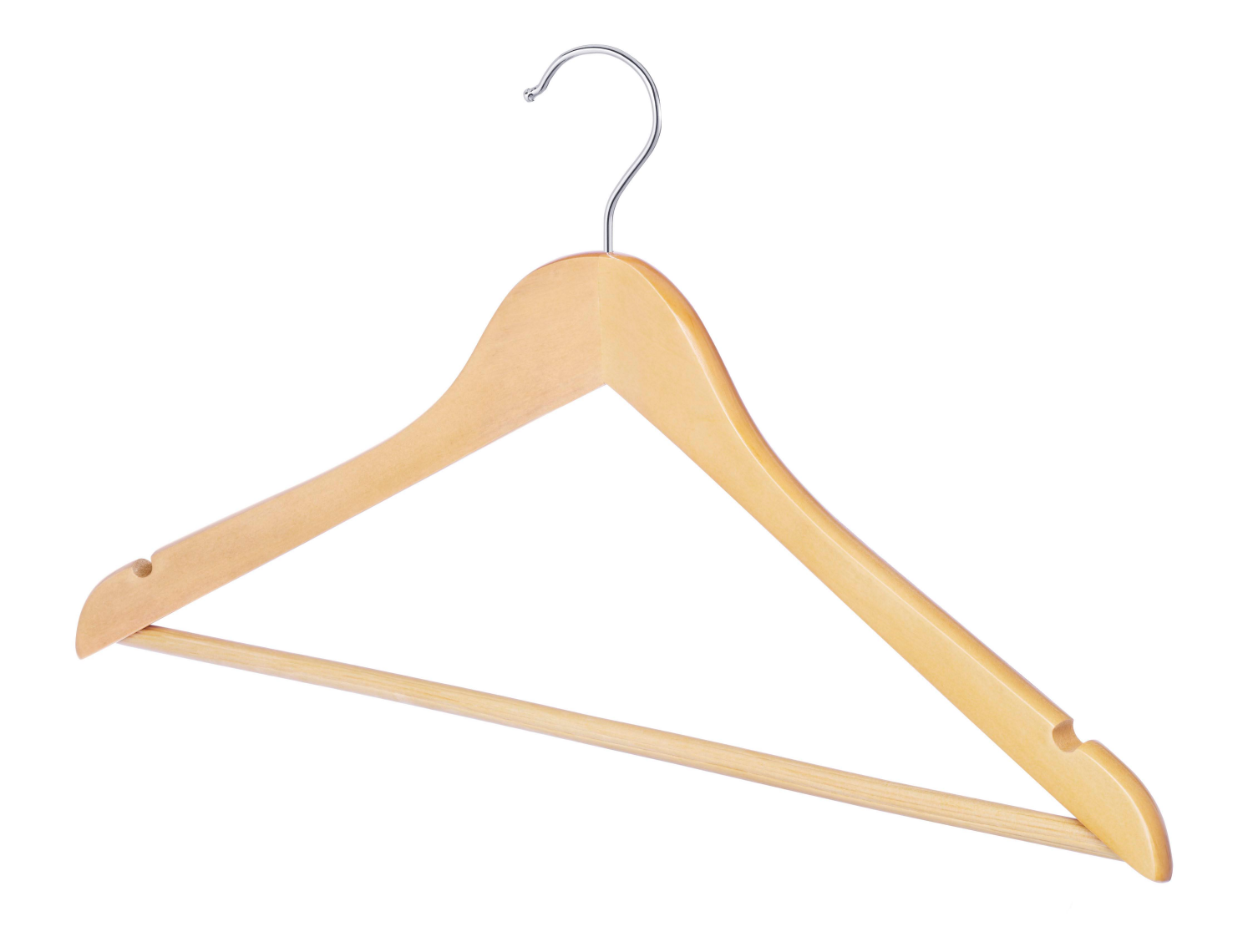 slide 4 of 7, Whitmor Concepts Anti-Slip Natural Suit Hangers, 12 Pack, 1 ct