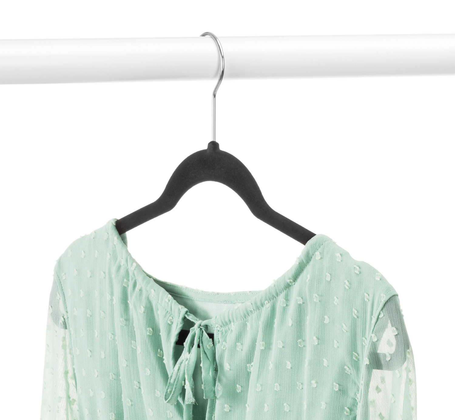 slide 2 of 5, Whitmor Concepts Slim Velvet Suit Hangers S/20-Blk, 1 ct