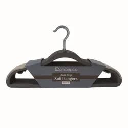 Whitmor Concepts Anti Slip Suit Hangers-S/10 Grey