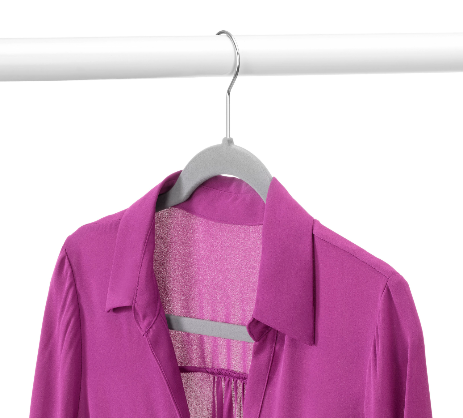 slide 2 of 5, Whitmor Concepts Slim Velvet Suit Hangers S/20-Grey, 1 ct