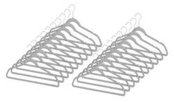 Whitmor Concepts Slim Velvet Suit Hangers S/20-Grey