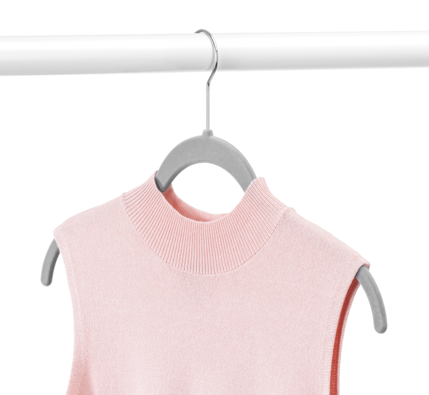 slide 2 of 5, Whitmor Concepts Slim Dress/shirt Hangers S/10 Grey, 1 ct
