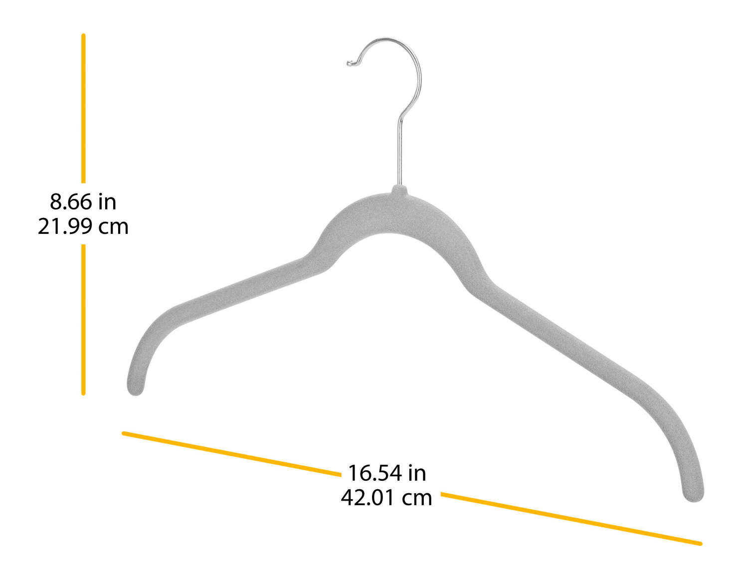 slide 3 of 5, Whitmor Concepts Slim Dress/shirt Hangers S/10 Grey, 1 ct