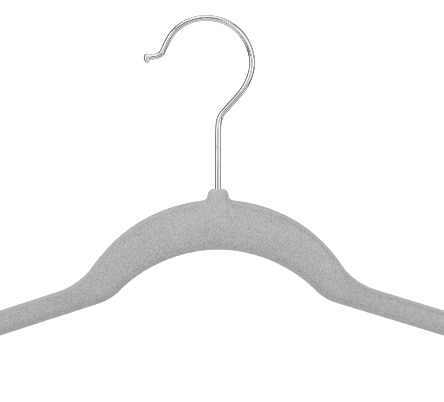 slide 4 of 5, Whitmor Concepts Slim Dress/shirt Hangers S/10 Grey, 1 ct