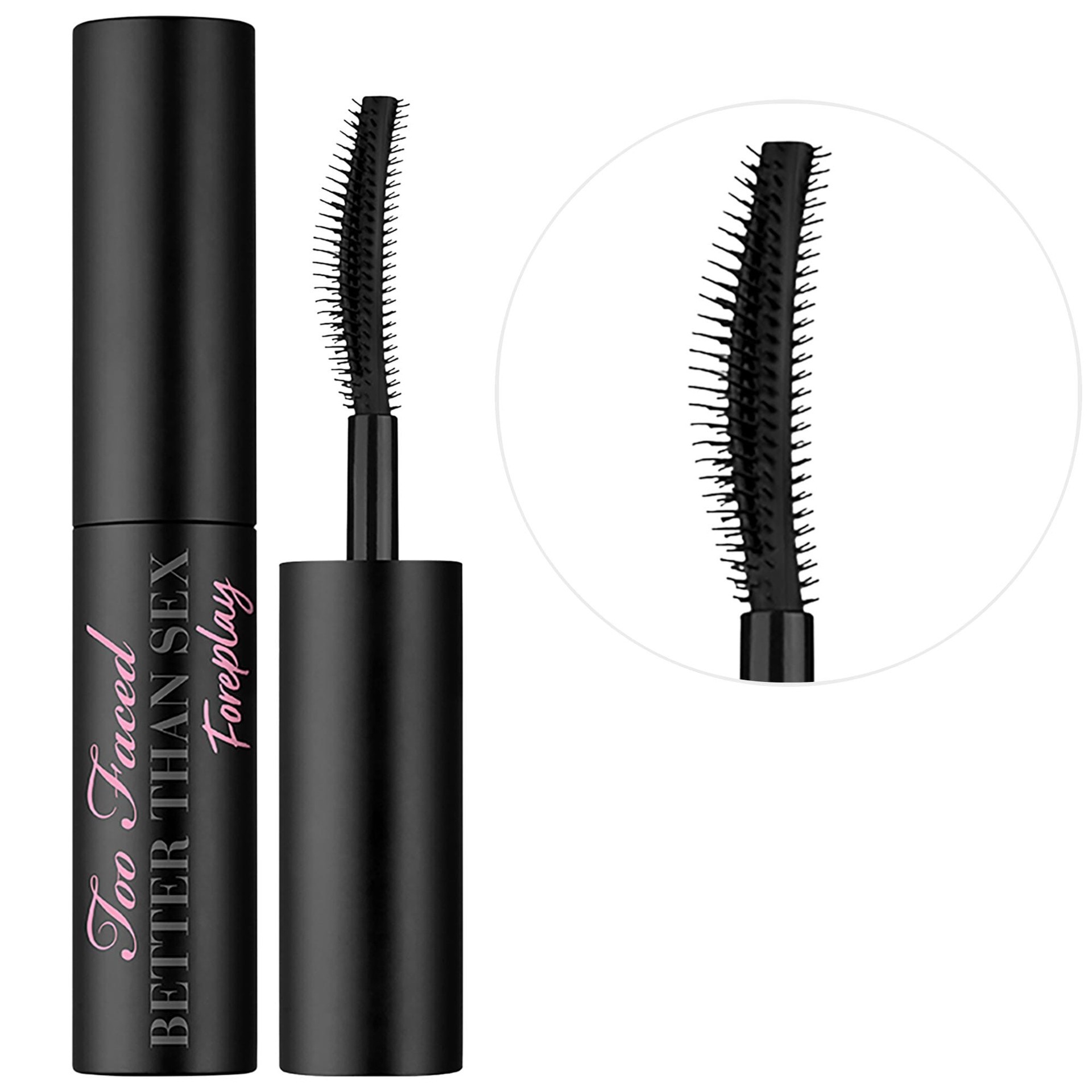 slide 1 of 10, Too Faced Mini Better Than Sex Foreplay Waterproof Mascara Primer Deep Black,