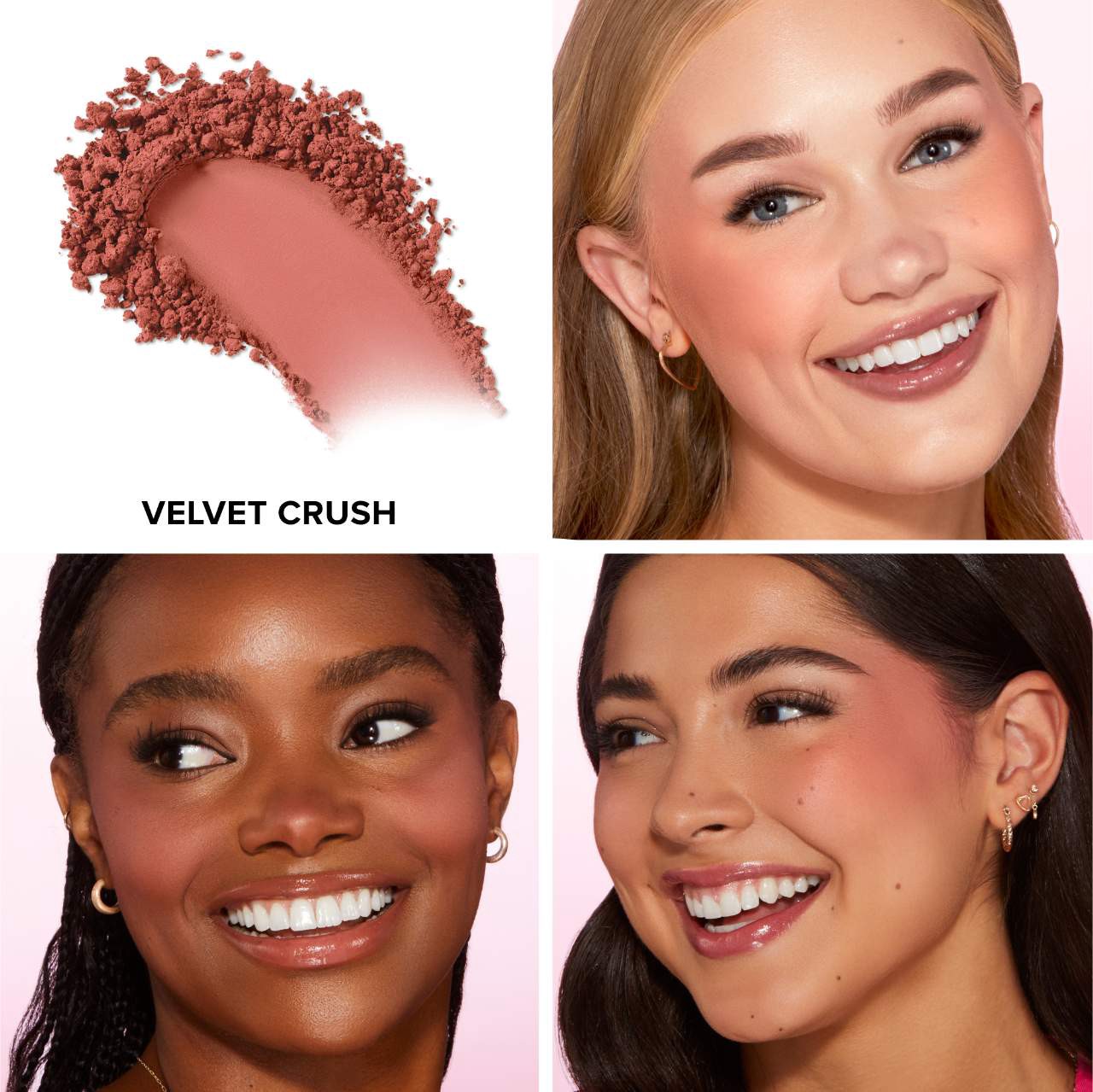 slide 2 of 8, Too Faced Cloud Crush Blurring Powder Blush Velvet Crush,
