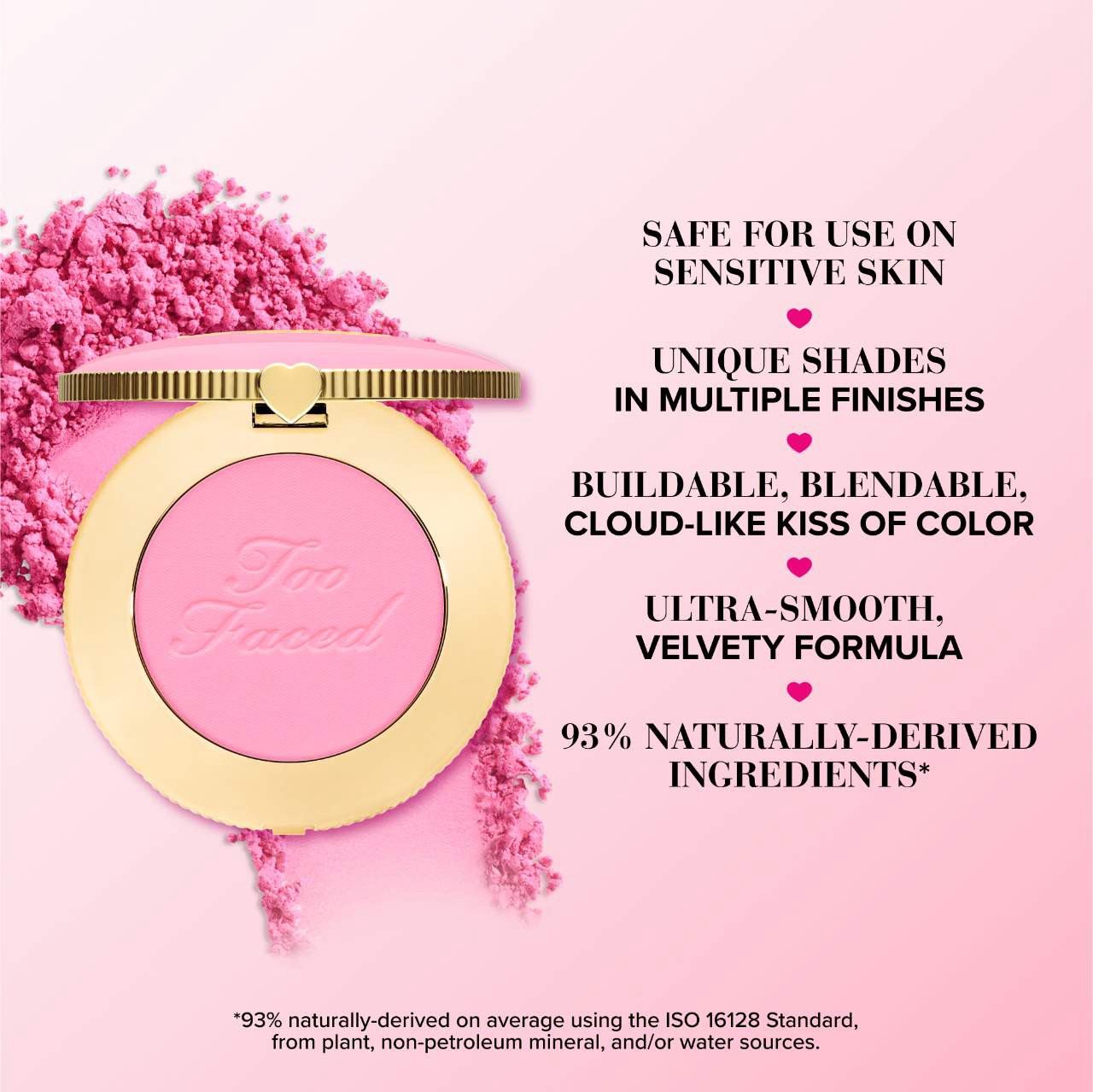 slide 7 of 8, Too Faced Cloud Crush Blurring Powder Blush Tequila Sunset,