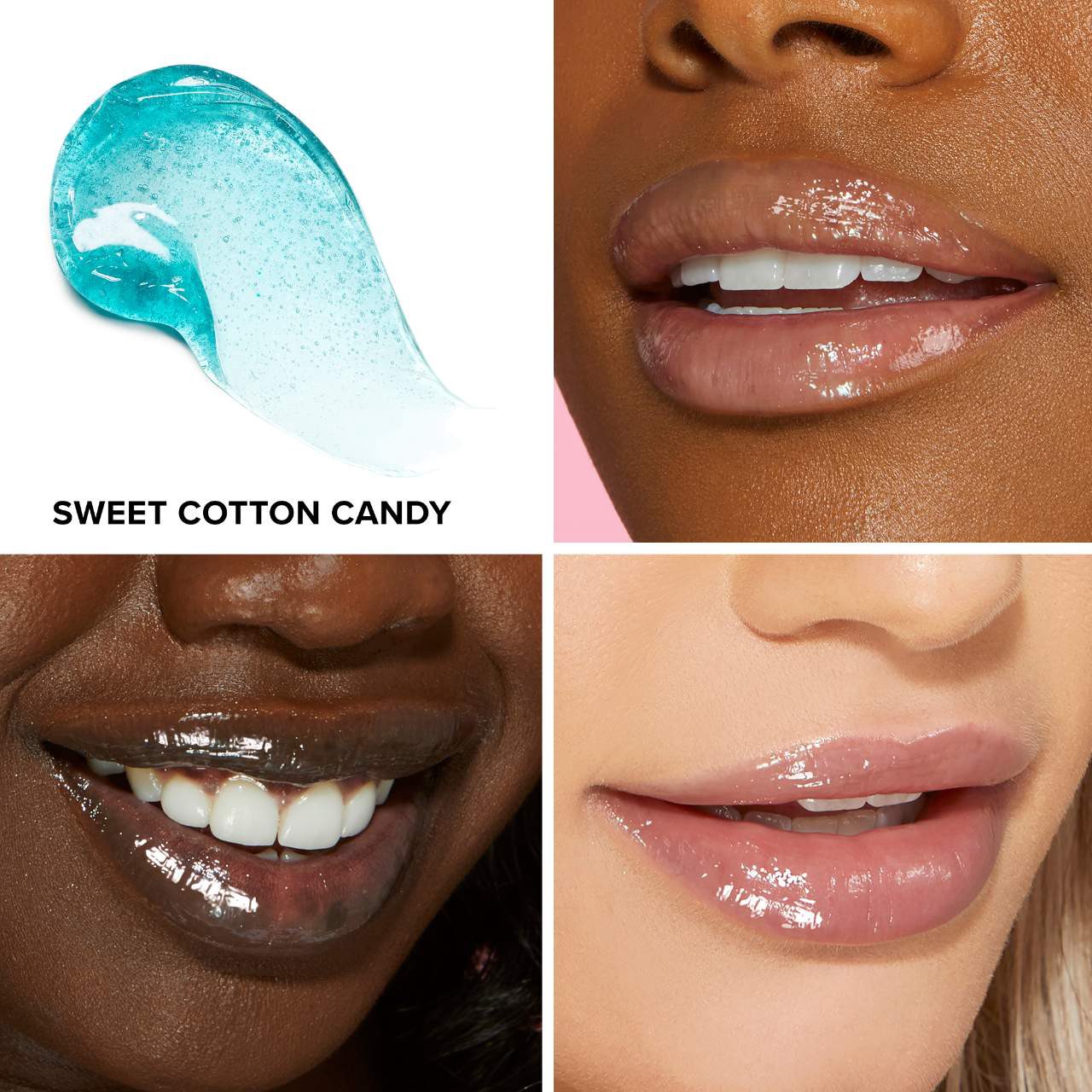 slide 2 of 8, Too Faced Kissing Jelly Non-Sticky Lip Oil Gloss Sweet Cotton Candy, 