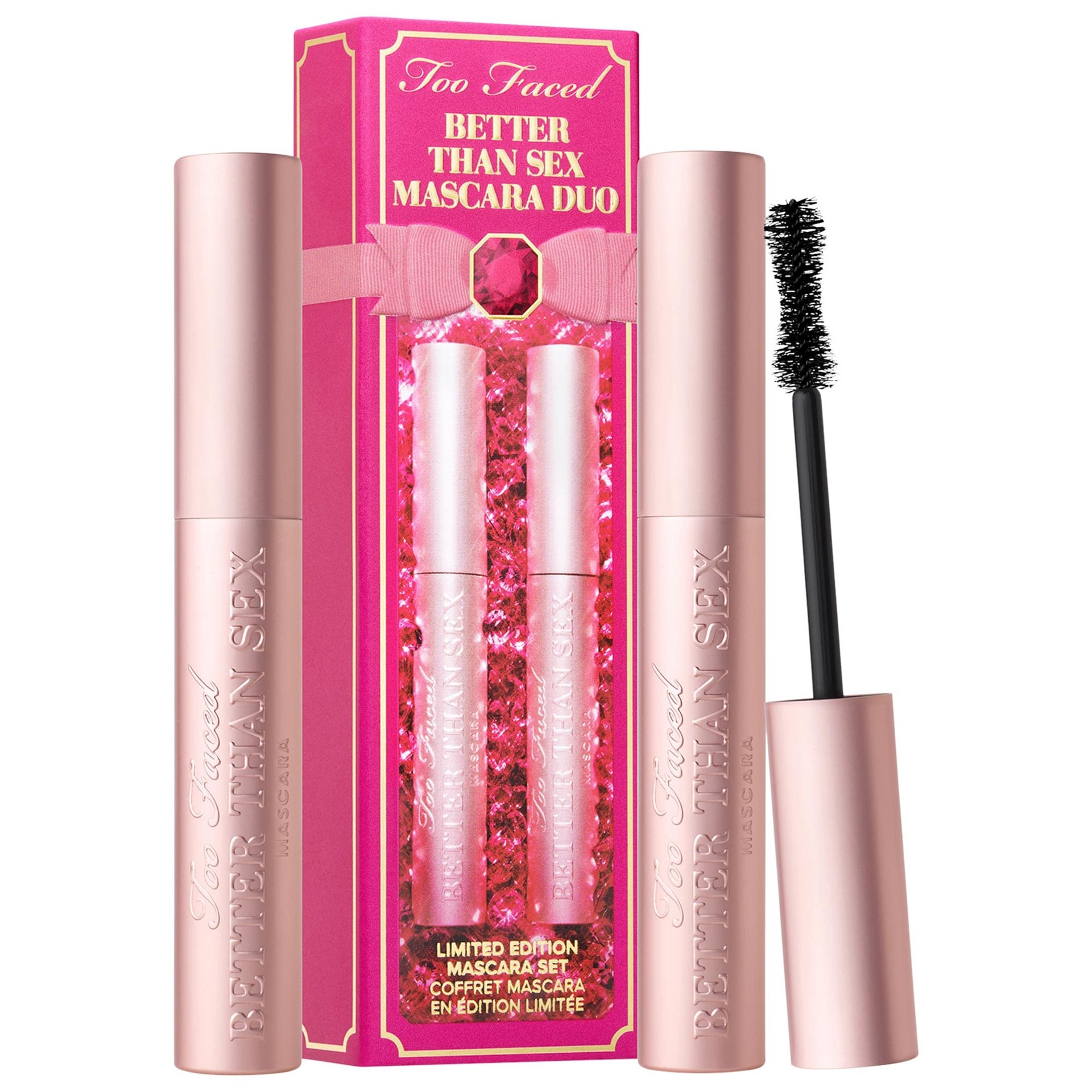 slide 1 of 7, Too Faced Better Than Sex Mascara Duo Black,
