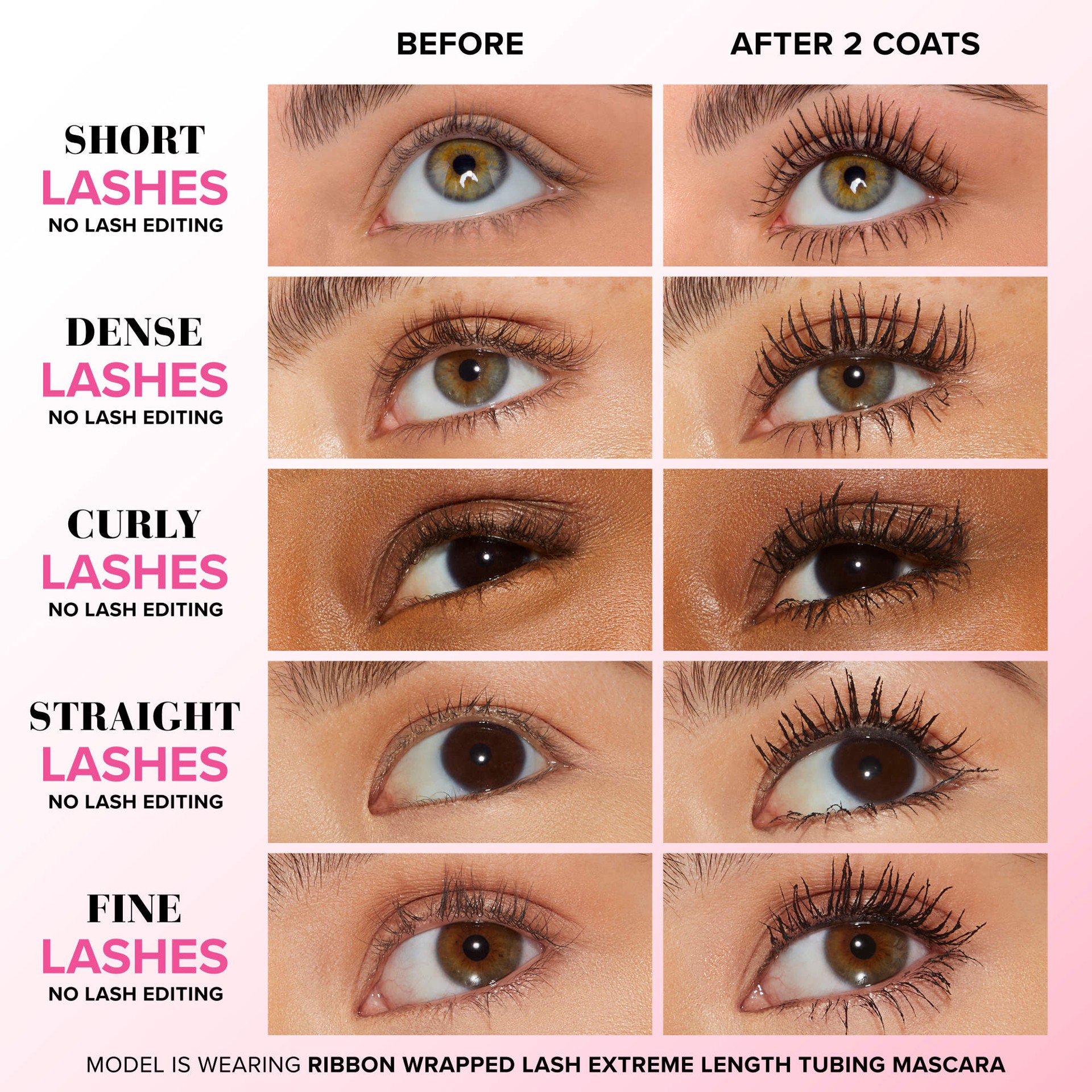 slide 3 of 15, Too Faced Ribbon Wrapped Lash Extreme Length Tubing Mascara Deep Black, 