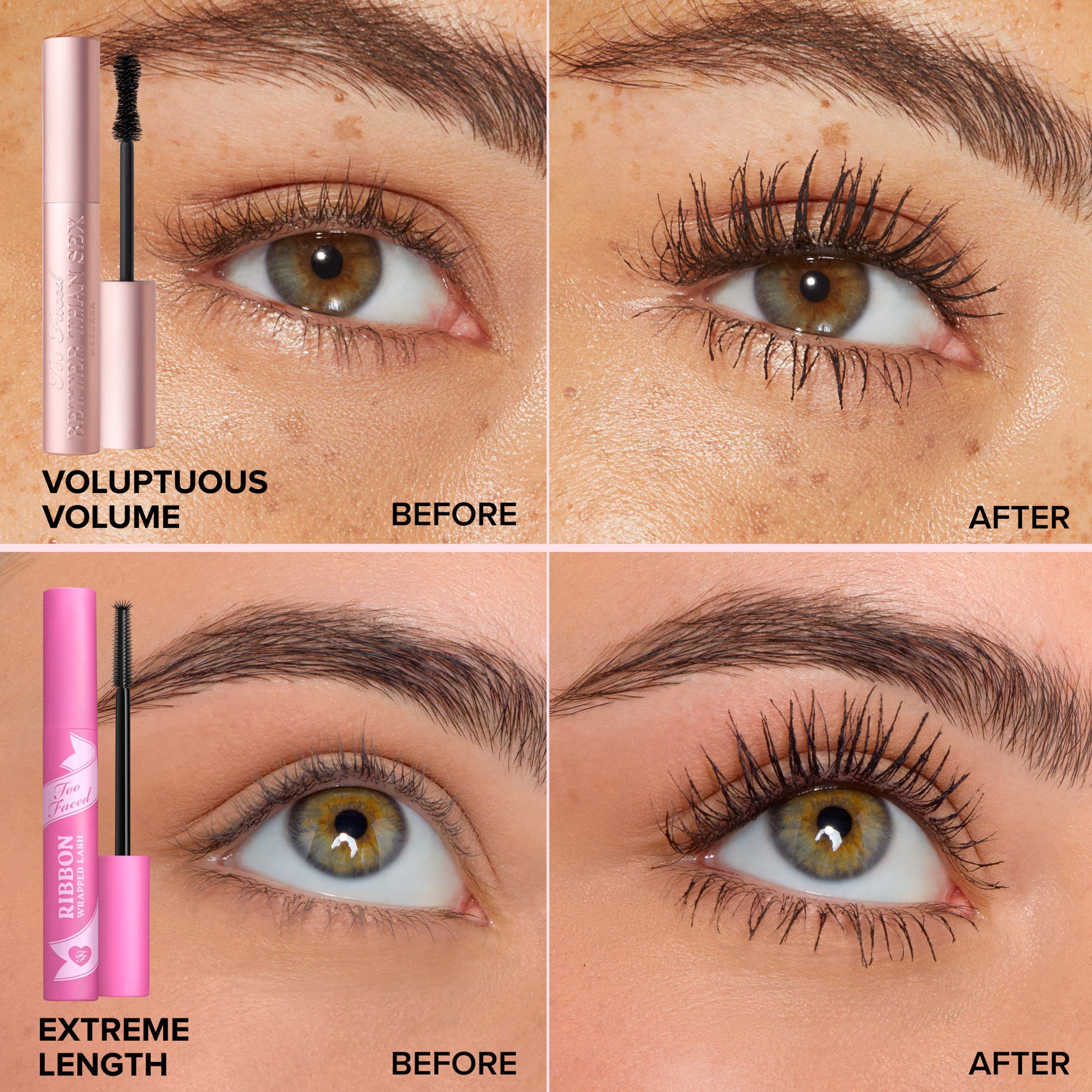 slide 11 of 15, Too Faced Mini Ribbon Wrapped Lash Extreme Length Tubing Mascara Deep Black,