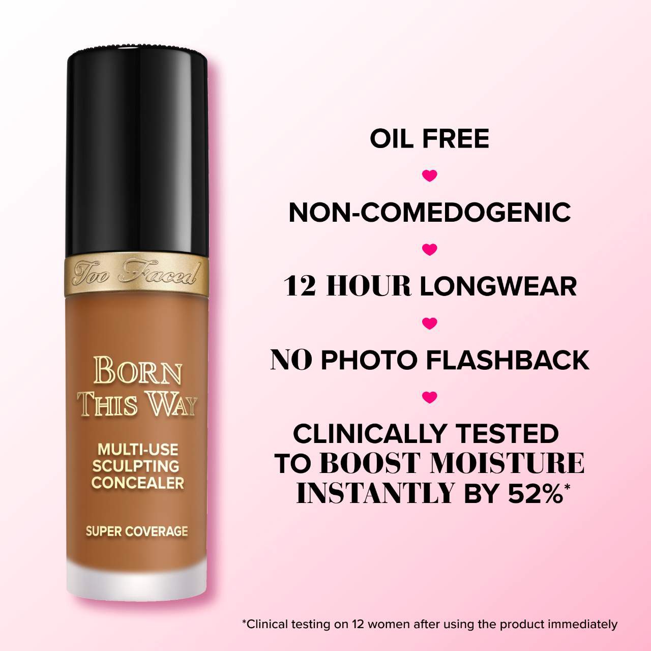 slide 11 of 13, Too Faced Mini Born This Way Super Coverage Multi-Use Concealer Snow, 