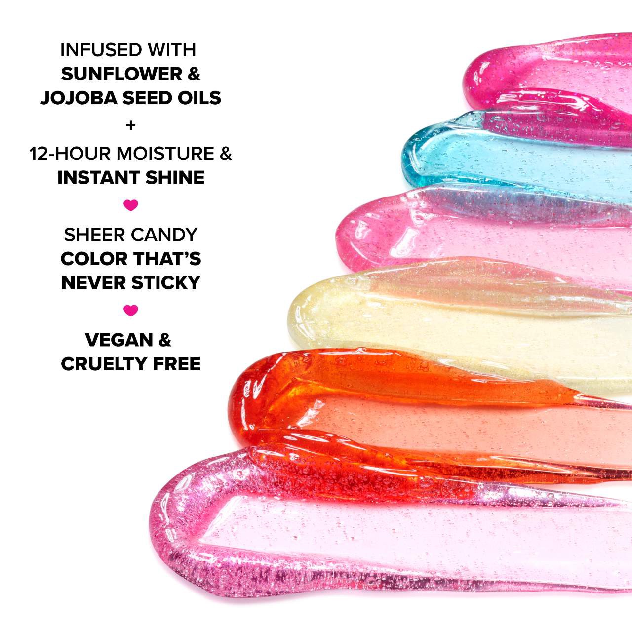 slide 4 of 6, Too Faced Kissing Jelly Non-Sticky Lip Oil Gloss Birthday Kiss, 