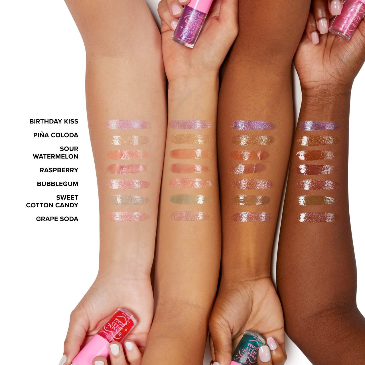 slide 5 of 6, Too Faced Kissing Jelly Non-Sticky Lip Oil Gloss Birthday Kiss, 