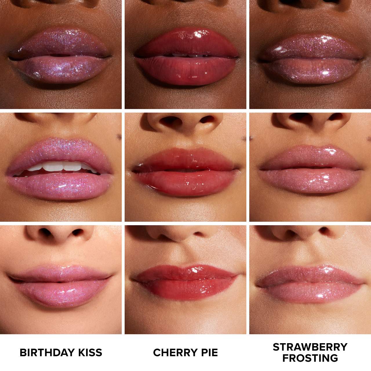 slide 4 of 11, Too Faced Kissing Jelly Non-Sticky Lip Oil Gloss Strawberry Frosting,