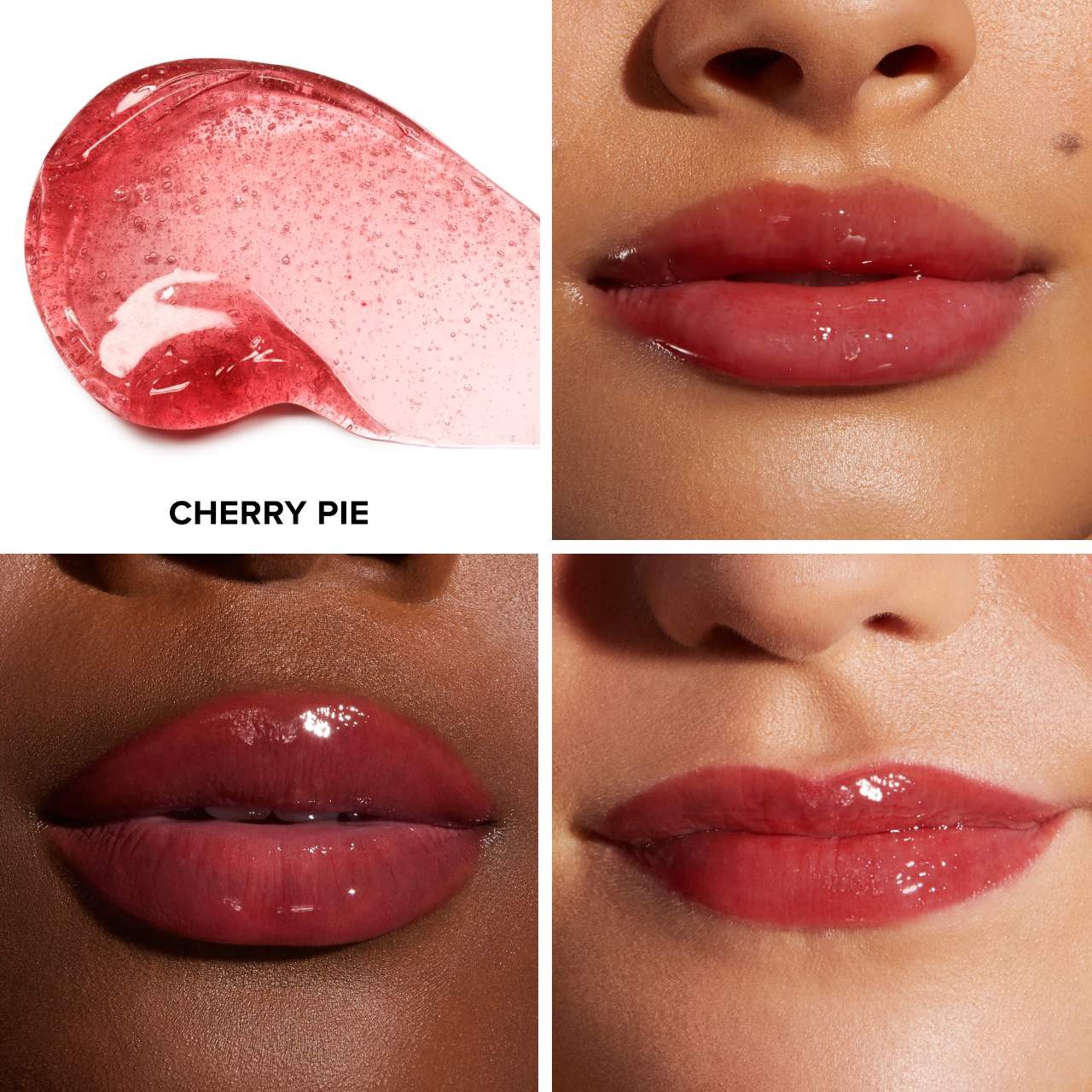 slide 2 of 11, Too Faced Kissing Jelly Non-Sticky Lip Oil Gloss Cherry Pie, 