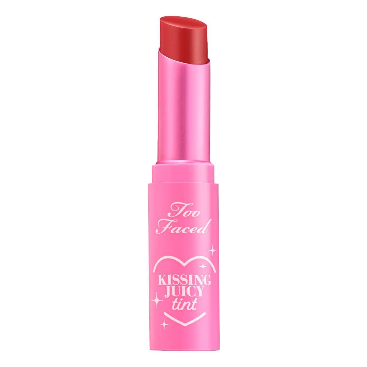 slide 1 of 9, Too Faced Kissing Juicy Tint Lip Balm Cherry Pie,