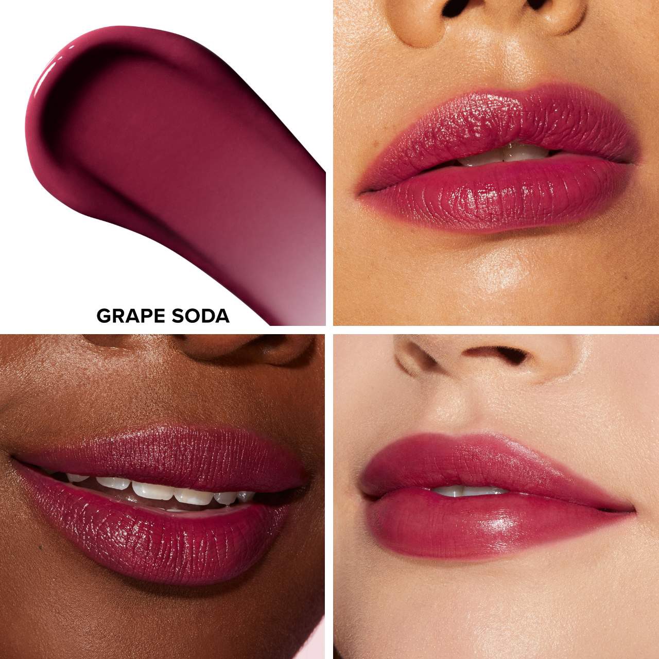 slide 3 of 9, Too Faced Kissing Juicy Tint Lip Balm Grape Soda,