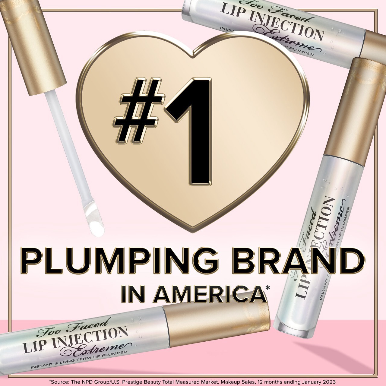 slide 6 of 9, Too Faced Lip Injection Extreme Hydrating Lip Plumper Bubblegum Yum, 0.14 oz/ 4 gram