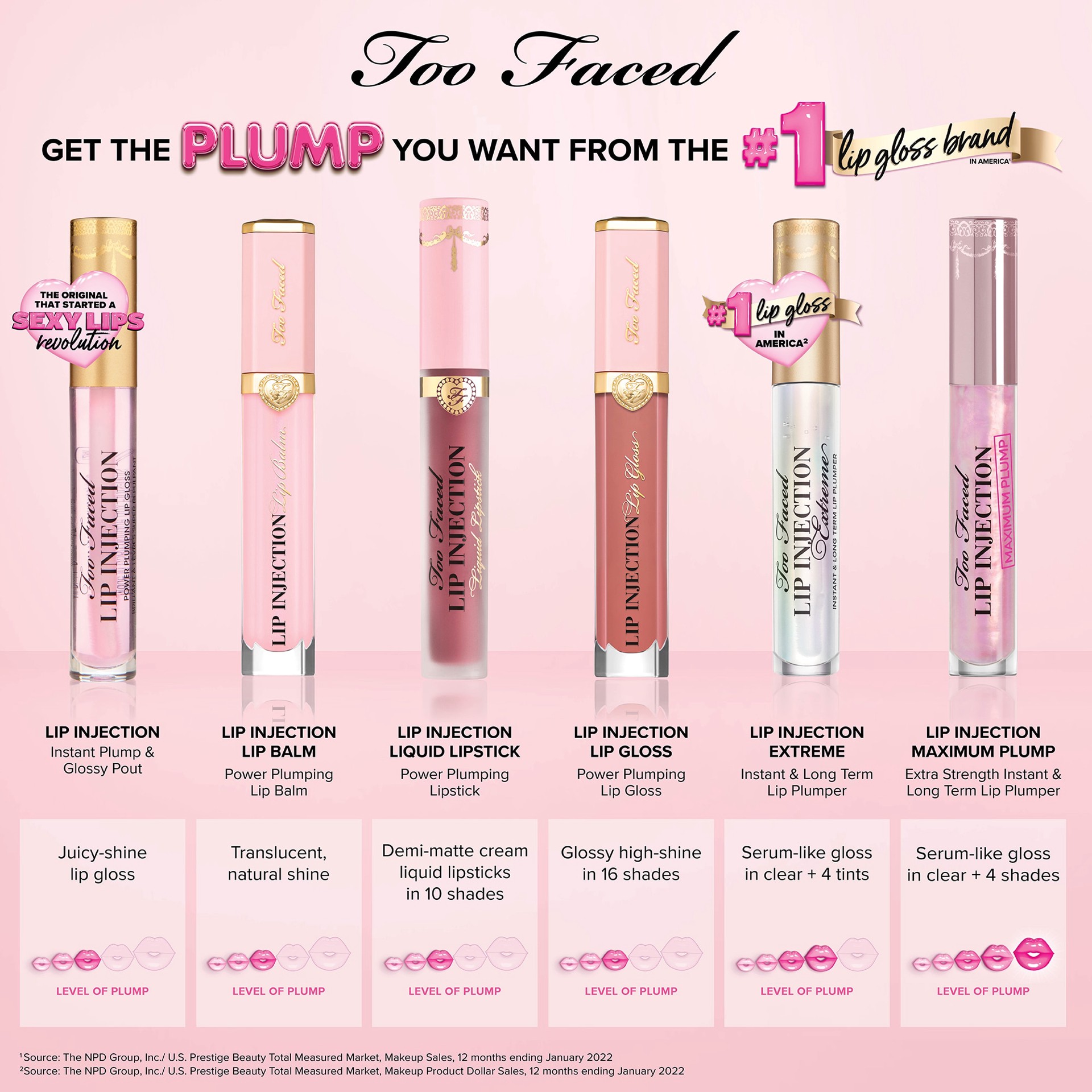 slide 8 of 9, Too Faced Lip Injection Extreme Hydrating Lip Plumper Bubblegum Yum, 0.14 oz/ 4 gram