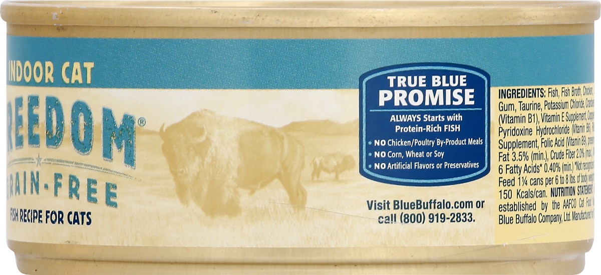 slide 8 of 9, Blue Buffalo Freedom Adult Indoor Fish, 5.5 oz