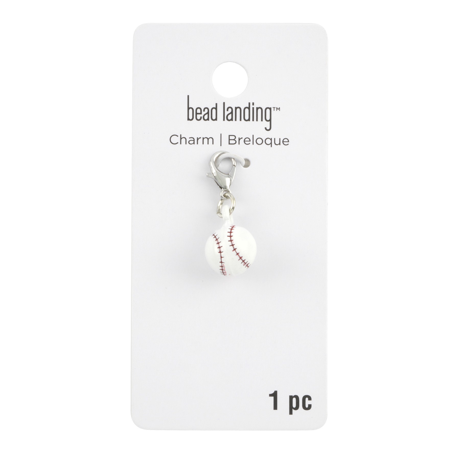 slide 3 of 3, Baseball Charm By Bead Landing, 1 ct