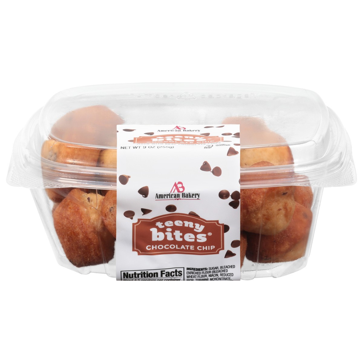 slide 1 of 15, American Bakery Chocolate Chip Teeny Bites, 9 oz