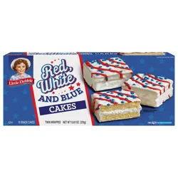 Snack Cakes, Little Debbie Family Pack Red, White and Blue Cakes (van)